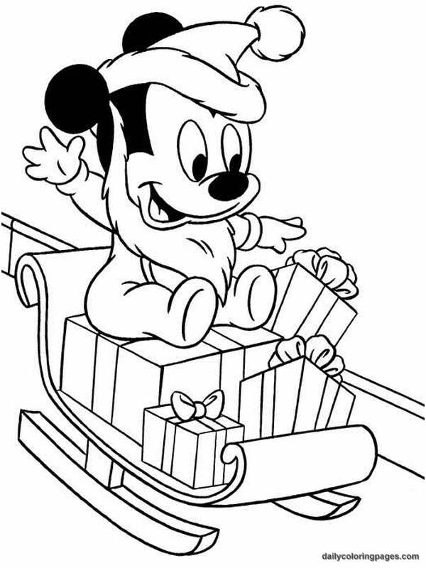 Printable Disney Characters Baby  Goofy Coloring Pages 3