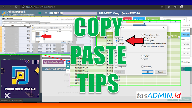 Copy Data Siswa Dapodik Ke Aplikasi Raport Excel