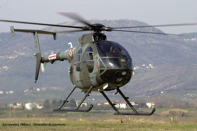 Italian Air Force helicopter hard landing