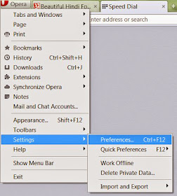 Changing Devanagari Unicode font in Opera