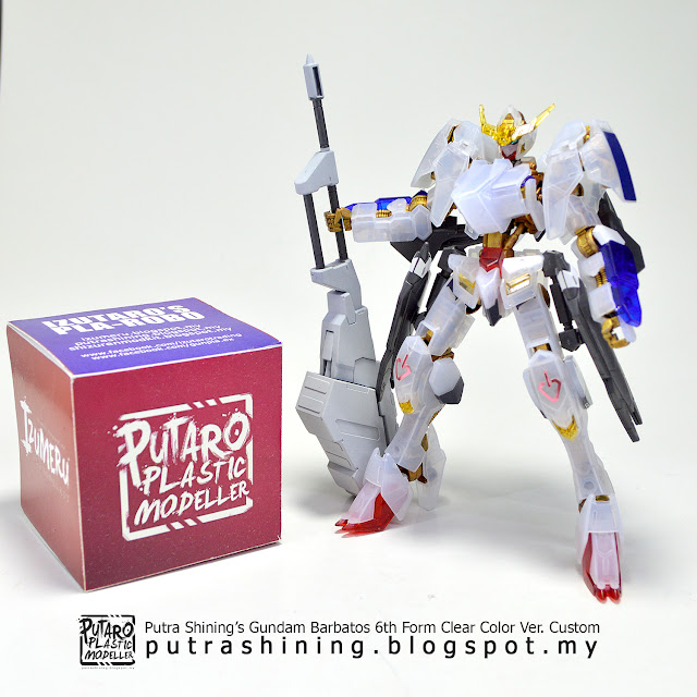 HGIBO 1/144 Gundam Barbatos 6th Form Clear Color Ver. Custom by Putra Shining