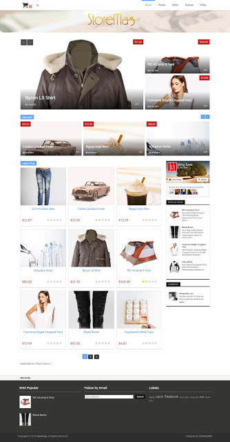 Storemag e-commerce Blogger Template