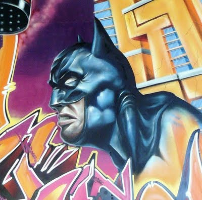 3D graffiti artists batman image