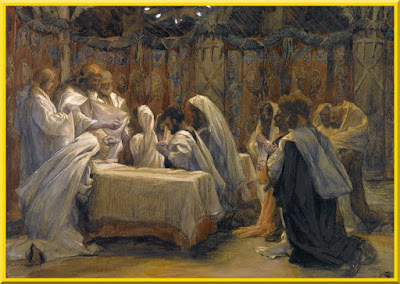 "The Communion of the Apostles" -- by James Tissot- PD-Art-1923