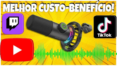 Microfone Dinâmico BOM e BARATO FIFINE K658 Unboxing e Review 2024