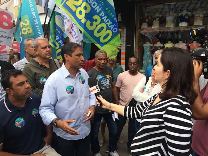 André Monteiro faz caminhada em São Gonçalo