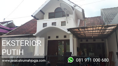 Eksterior Putih, rumah putih,cat dinding putih, warna eksterior putih