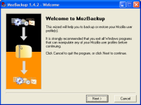 mozbackup tool