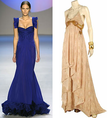 zac posen gowns. From left: gown by Zac Posen,