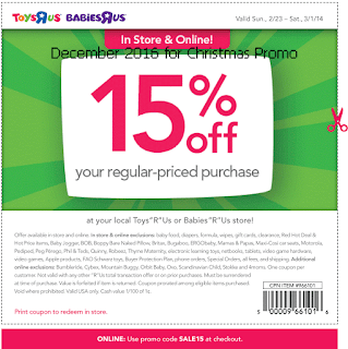 Toys R Us coupons for december 2016