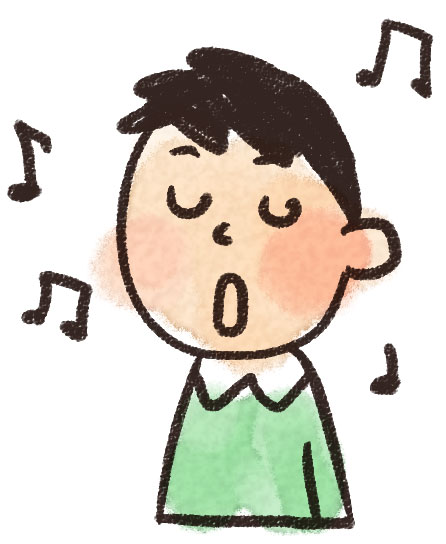 歌をうたう男の子のイラスト 合唱 ゆるかわいい無料イラスト素材集 歌をうたう男の子のイラスト 合唱 ゆるかわいい無料イラスト素材集