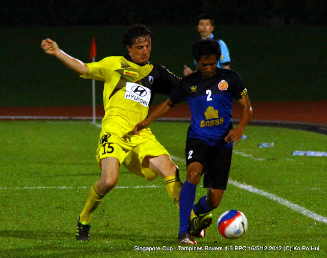 Croissant in action for the Stags against Phnom Penh Crown in Singapore Cup