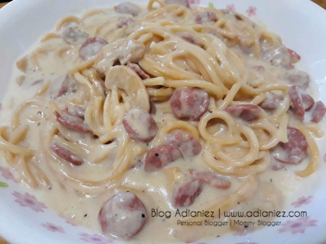 Resepi  Spaghetti Carbonara Pressure Cooker ~ Blog Adianiez