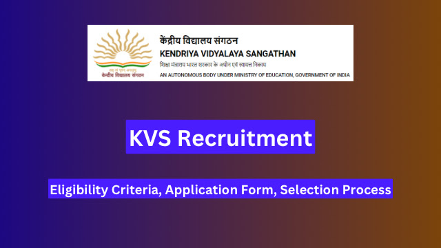 KVS Recruitment 2024