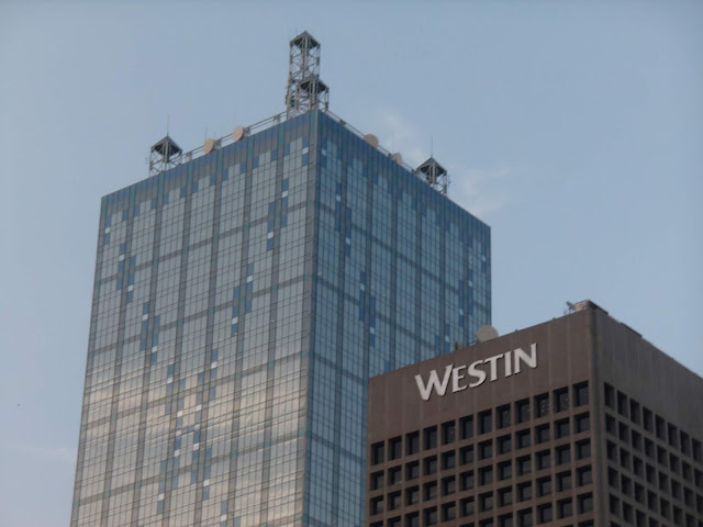 Top View of the Westin Building downtown Dallas