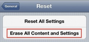 Reset iPhone To Factory Settings