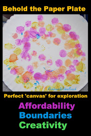photo of: Paper plate art projects, paper plate crafts, paper plate project in preschool, circles on paper plate