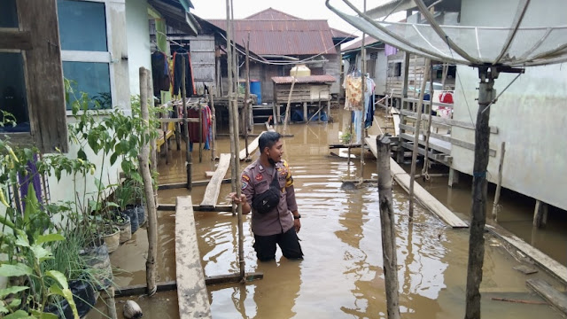 Banjir Mulai Surut, Himbau Warga Tetap Waspada