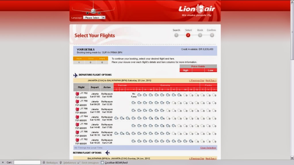 Tips dan Trick Pemesanan Ticket Pesawat ~ Travel On Line