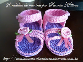 DIY - Sandálias de Crochê para Meninas Por Pecunia MillioM Com Passo a Passo Em Vídeo 1