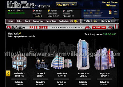 Mafia Wars New York New Properties Page