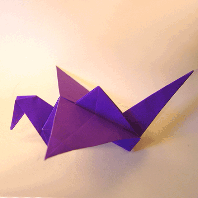 Origami Instructions Bird Flapping 