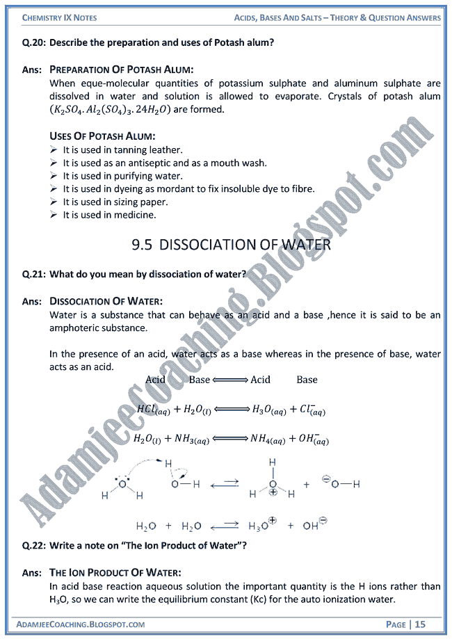 acids-bases-and-salts-theory-notes-and-question-answers-chemistry-ix