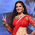 Sunny Leone Dance Performance in Red Half Saree at Rogue Audio Launch