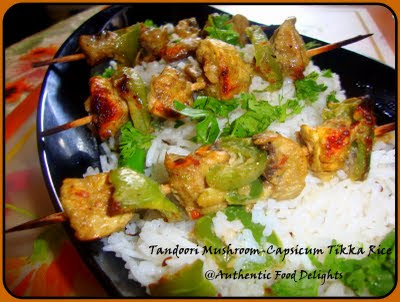 Authentic Food Delights: Tandoori Mushroom & Capsicum 