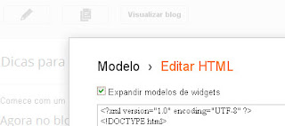 expandir modelo de widgets no html do blogger