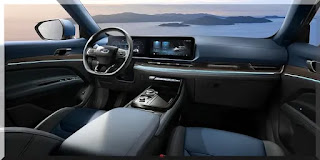 Foto do interior do Ford Equator Sport 2023, destacando o acabamento sofisticado e os materiais de alta qualidade.