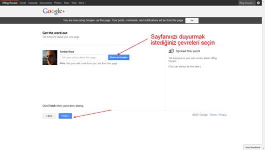 Google Plus Sayfa Oluşturma