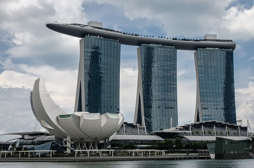 The second on the list of the most beautiful buildings in the world is Marina Bay Sands.