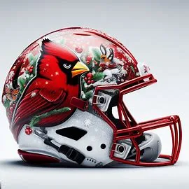 Ball State Cardinals Christmas Helmets