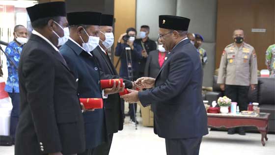 Pelantikan Anggota MRP Provinsi Papua Sisa Masa Jabatan Tahun 2017-2022