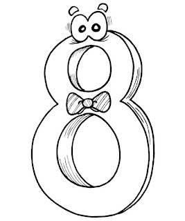 number coloring pages, free coloring pages