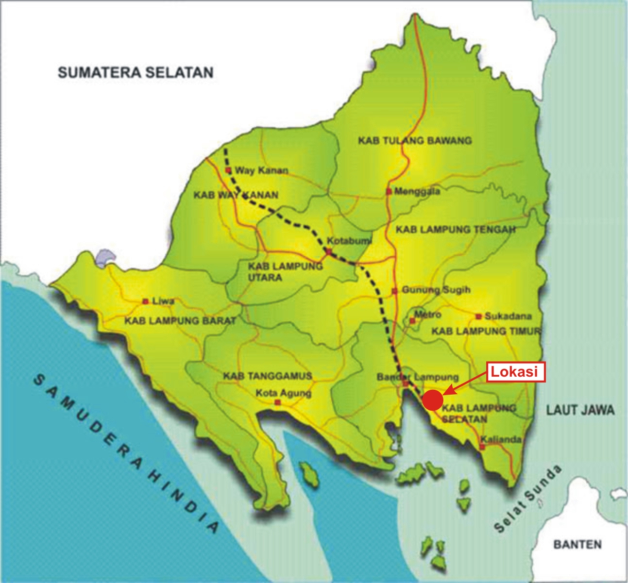 Sang Bumi Ruwa Jurai Letak Provinsi Lampung 