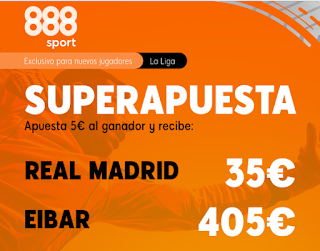 888sport Superapuesta Liga Real Madrid vs Eibar 14 junio 2020