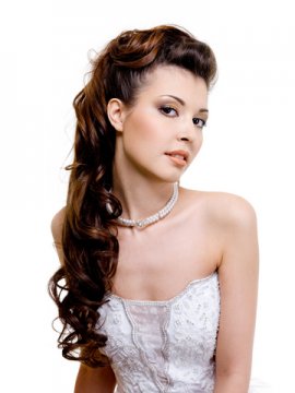 ... Brunette Long Wedding Updo Hairstyle - Wedding Updos Hairstyles