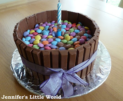 Pinterest Smarties and Kit Kat cake