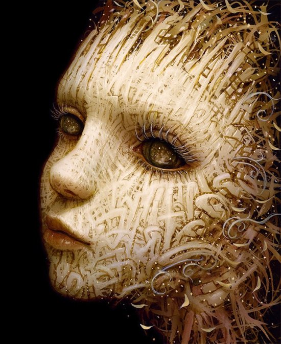 Naoto Hattori arte pinturas surreais bizarras mulheres