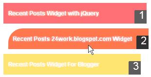 Recent Posts Widget