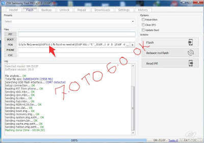 SAMSUNG SM-J510F FROM 7 TO 6 DOWNGRADE FIRMWARE DONE