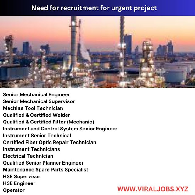 Need for recruitment for urgent project