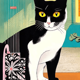 浮世絵風の猫4