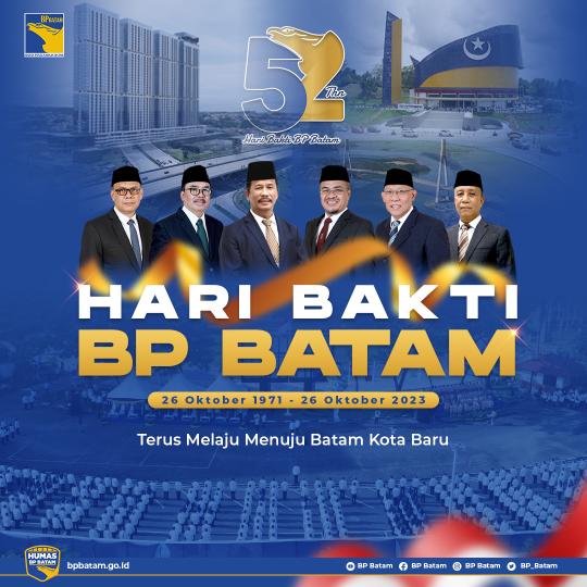 Hari Bakti ke-52 Tahun, BP Batam Komitmen Mewujudkan Batam Menjadi Kota Baru