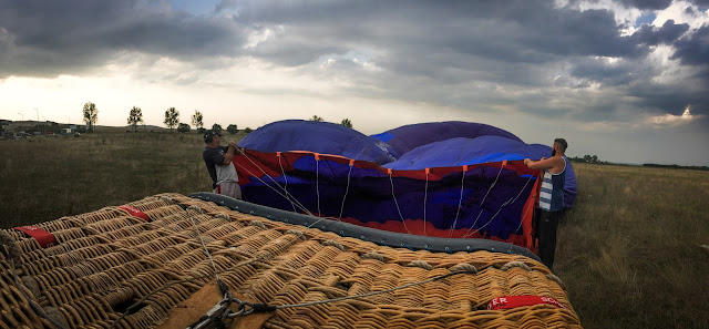 Hot-air ballooning in Transylvania, Romania