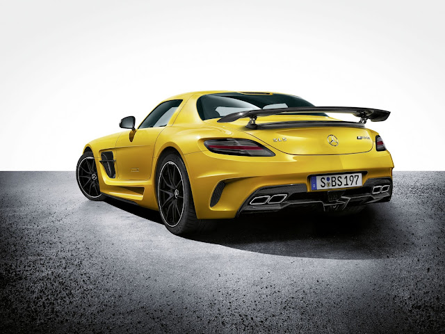 Mercedes Benz SLS AMG Coupe Yellow Color Wallpapers HD