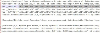 javascript original con variables encriptadas