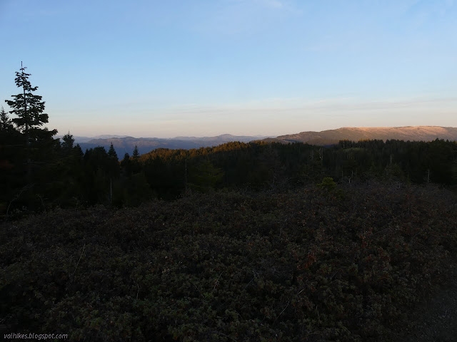 ridges and distant mountains